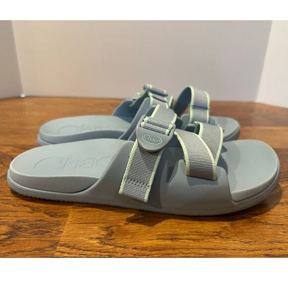 Chaco Women's Chillo Adjustable Comfort Slides Sky Blue Size 11 NWOB - Picture 2 of 9